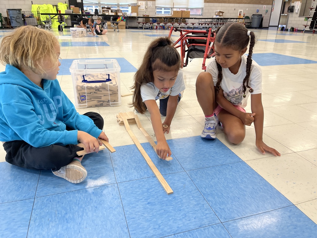 STEM - creating ball runs at summer school