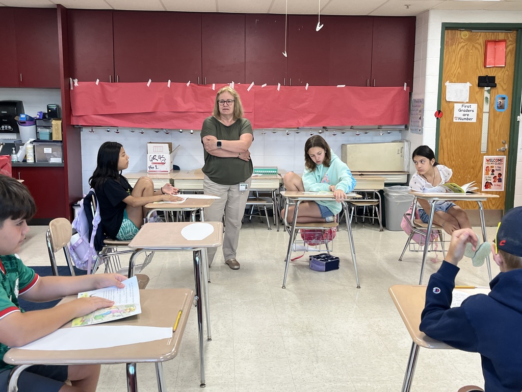 Students engage in a group reading discussion at Summer School
