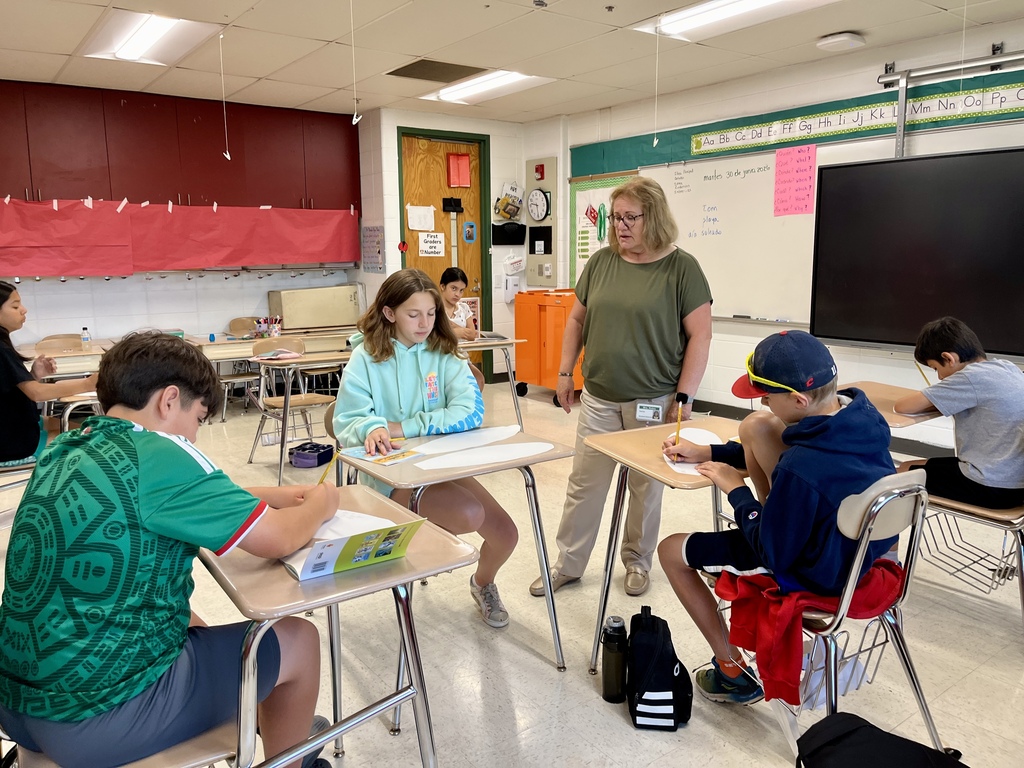 Students engage in a group reading discussion at Summer School