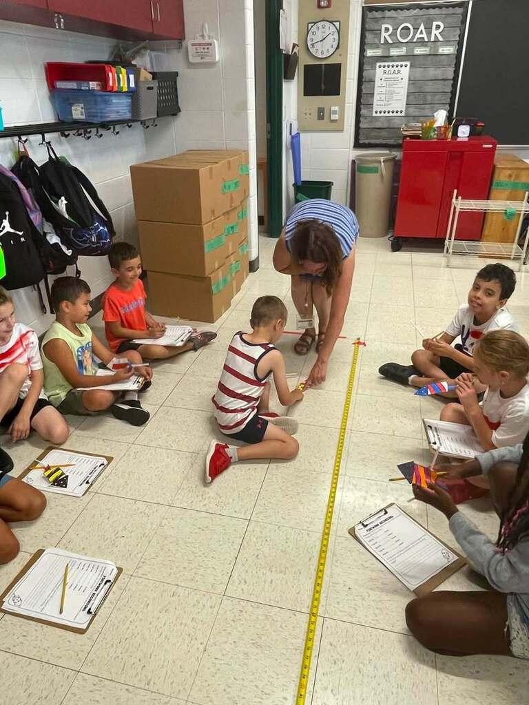 Ms Moy's class launching their paper fireworks!