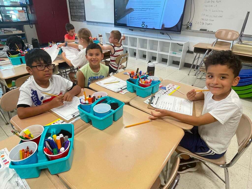 Ms Moy's class launching their paper fireworks!