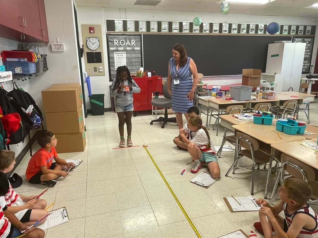 Ms Moy's class launching their paper fireworks!