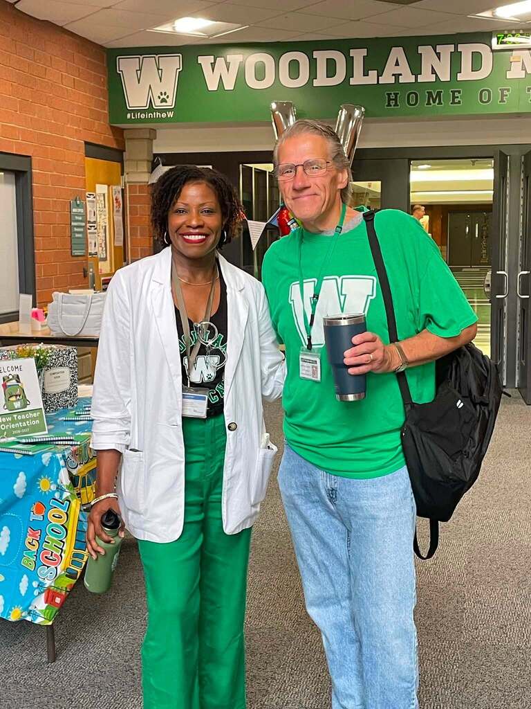 Robert Machak and Dr. Walls 
