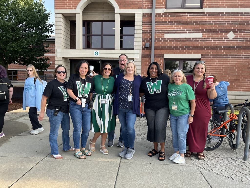 Students arriving for the first day of school at Woodland Middle School - Aug. 2026