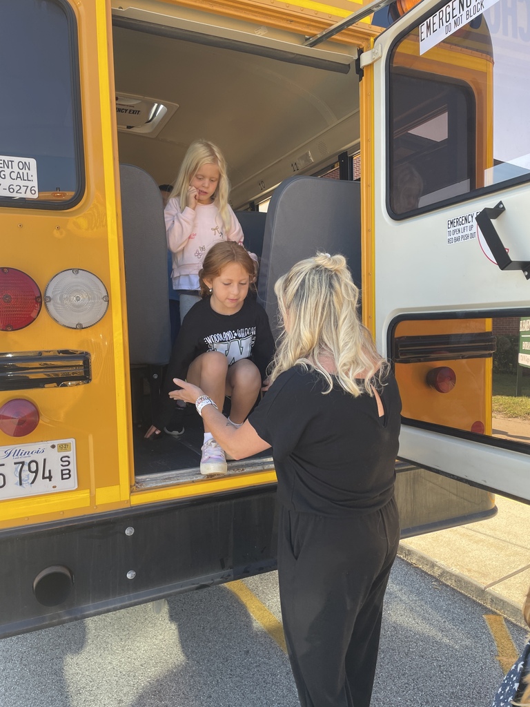 Bus evacuation drill at Woodland Elementary, Aug. 2026