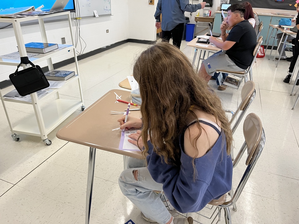 WMS students complete service projects during the district day of service, Sept. 2026