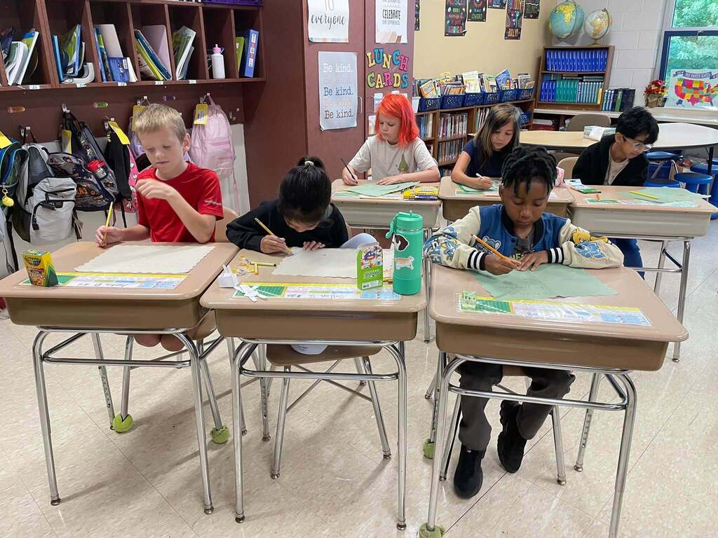 Students participating in Districtwide Day of Service