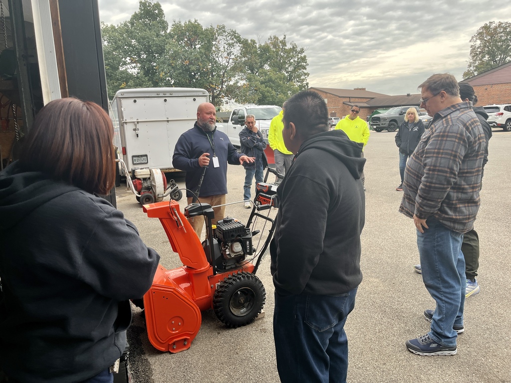 Training on snow removal equipment