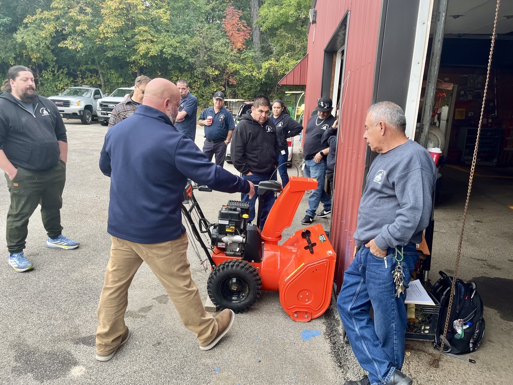 Training on snow removal equipment