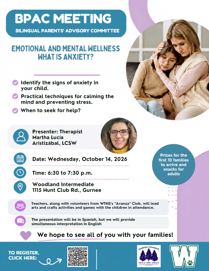 BPAC Meeting Flyer for October 14, 2026 at 6:30 p.m. (English)