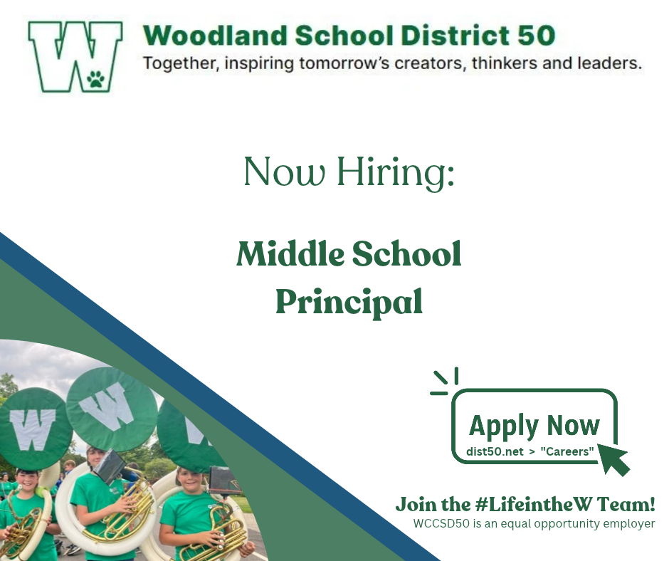 Now Hiring Middle School Principal 