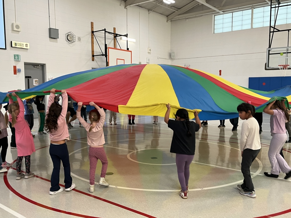 Parachute in P.E. class at Primary, Oct. 2026