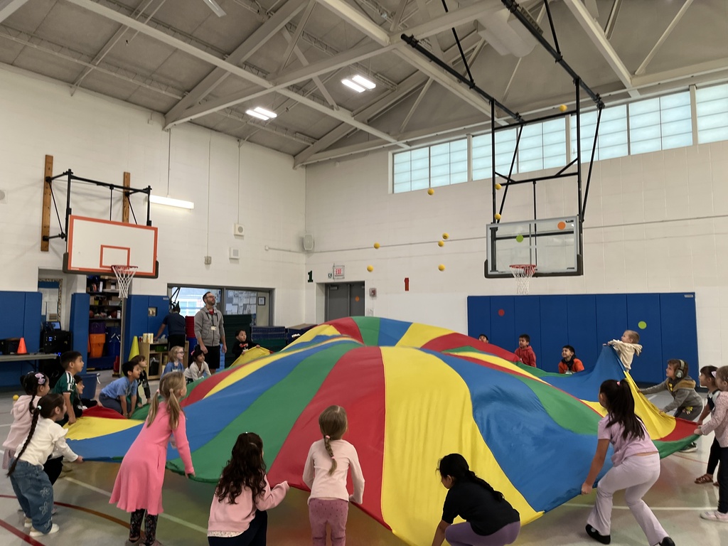 Parachute in P.E. class at Primary, Oct. 2026