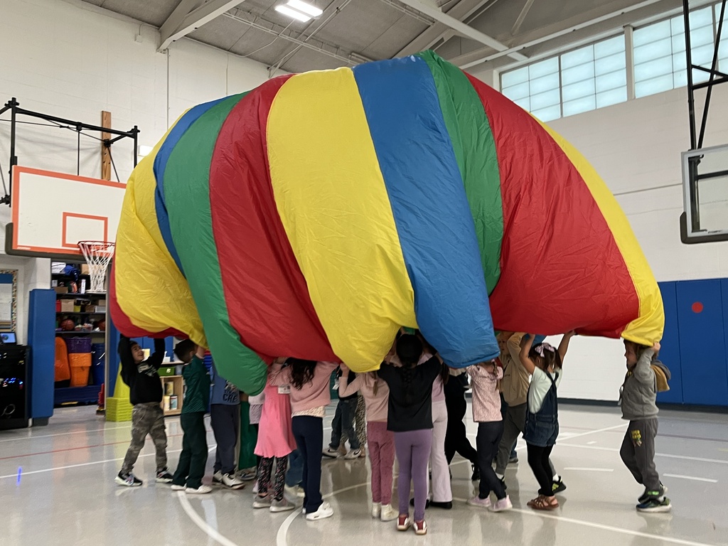 Parachute in P.E. class at Primary, Oct. 2026