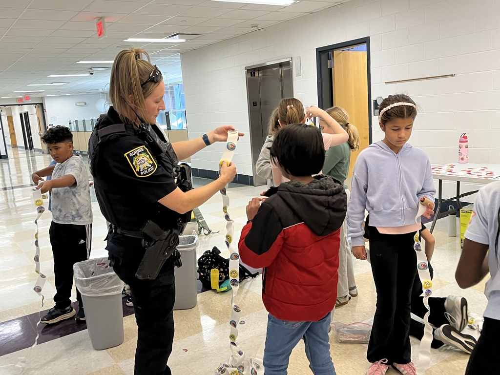 PBIS Student Leaders at Intermediate help create Red Ribbon Week materials