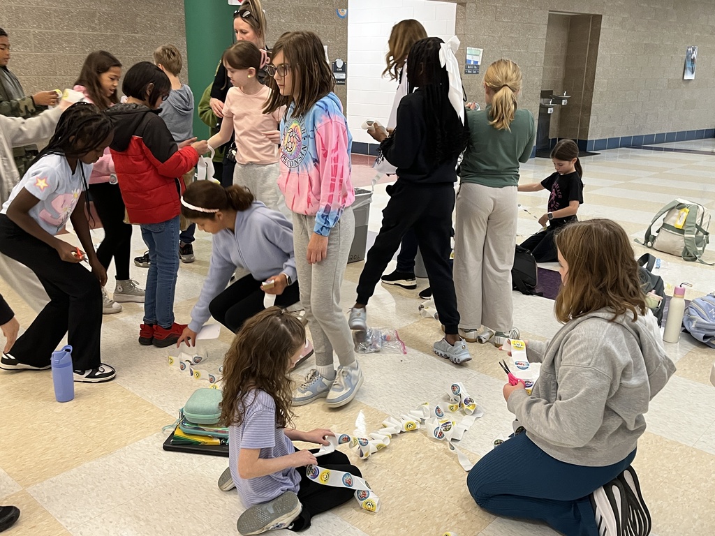 PBIS Student Leaders at Intermediate help create Red Ribbon Week materials