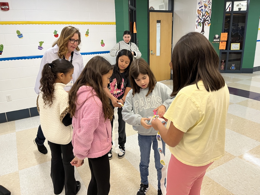 PBIS Student Leaders at Intermediate help create Red Ribbon Week materials