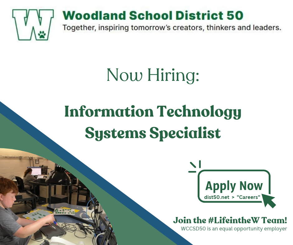 New Job Posting!  Information Technology Systems Specialist
