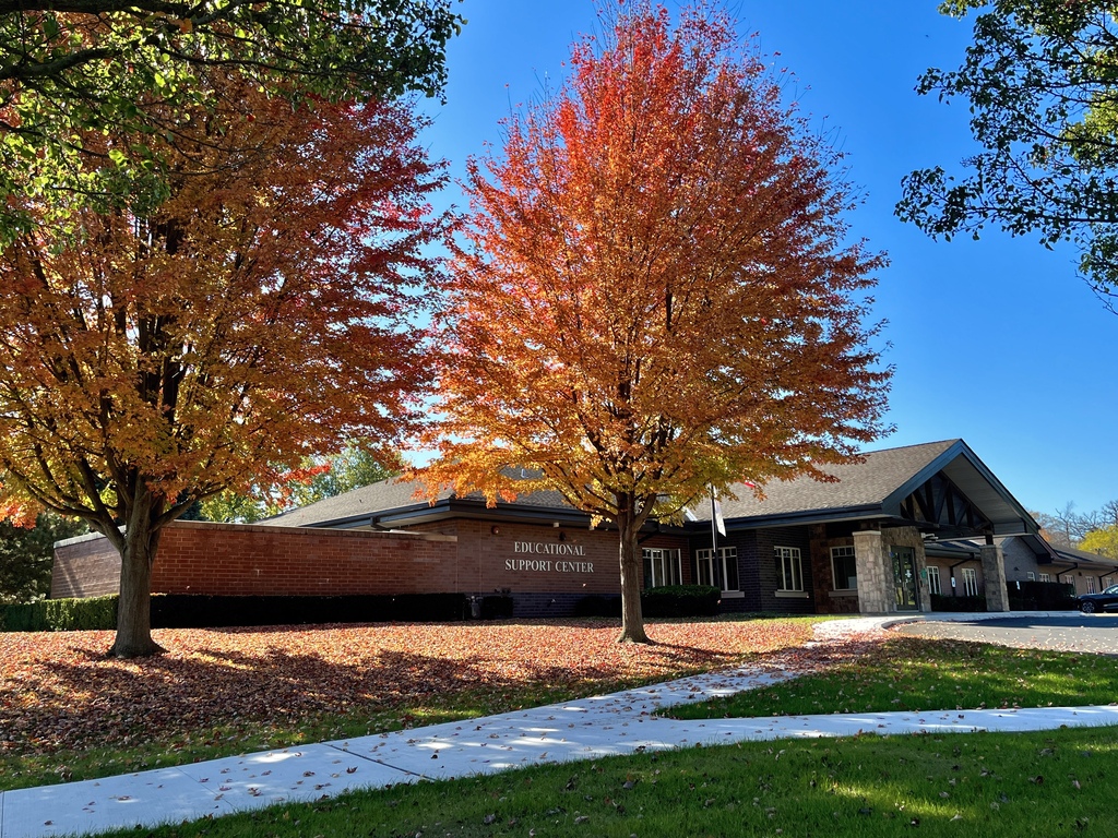 Fall colors at the Woodland Educational Support Center on a beautiful October 2026 day!