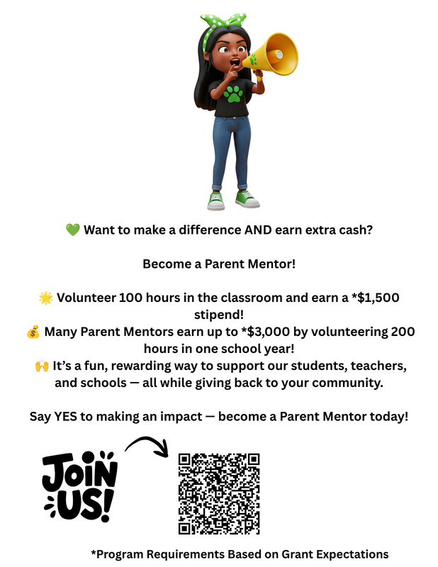 Parent Mentor Flyer - English 