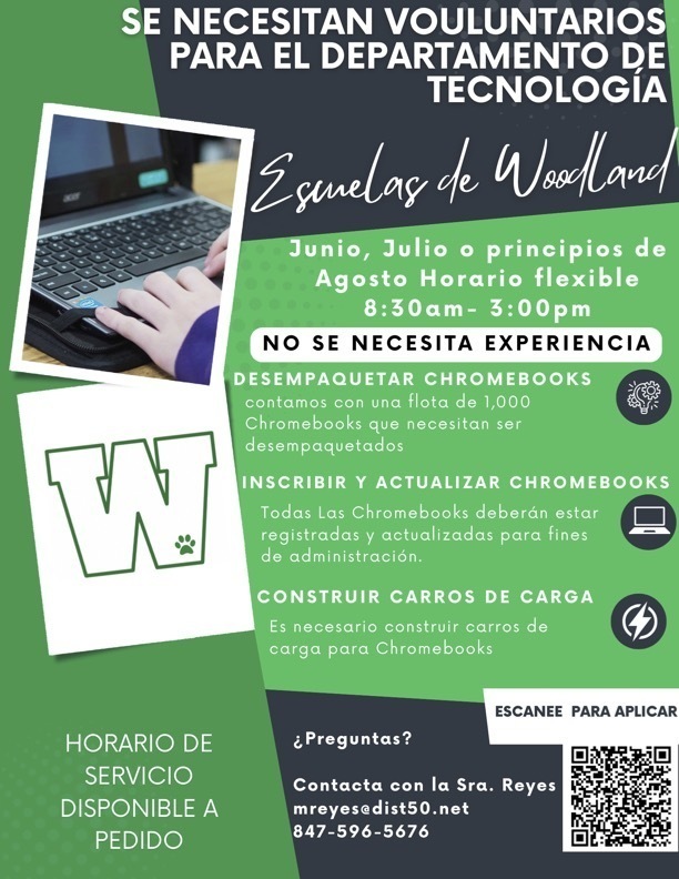 Tech Volunteers Needed Flyer - Spa