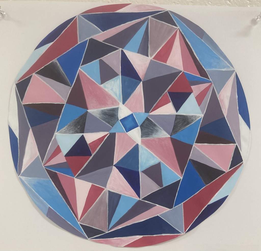Painting of a faceted gem