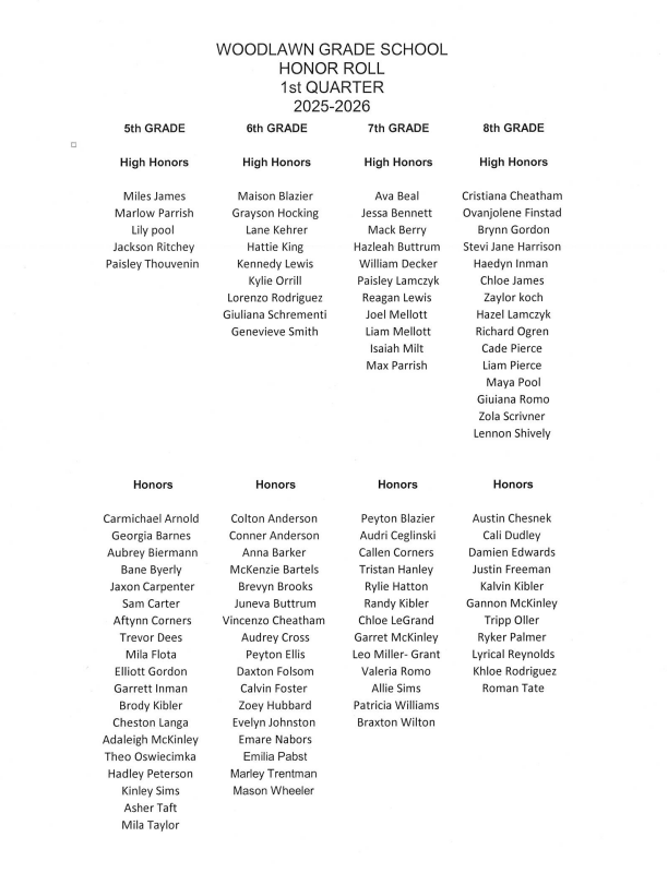 honor roll 25-26