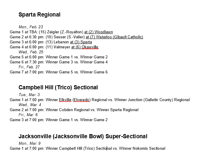 WHS boys bball regional 2026
