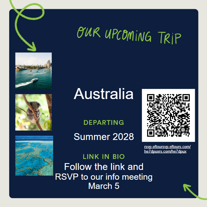 australia trip - flyer