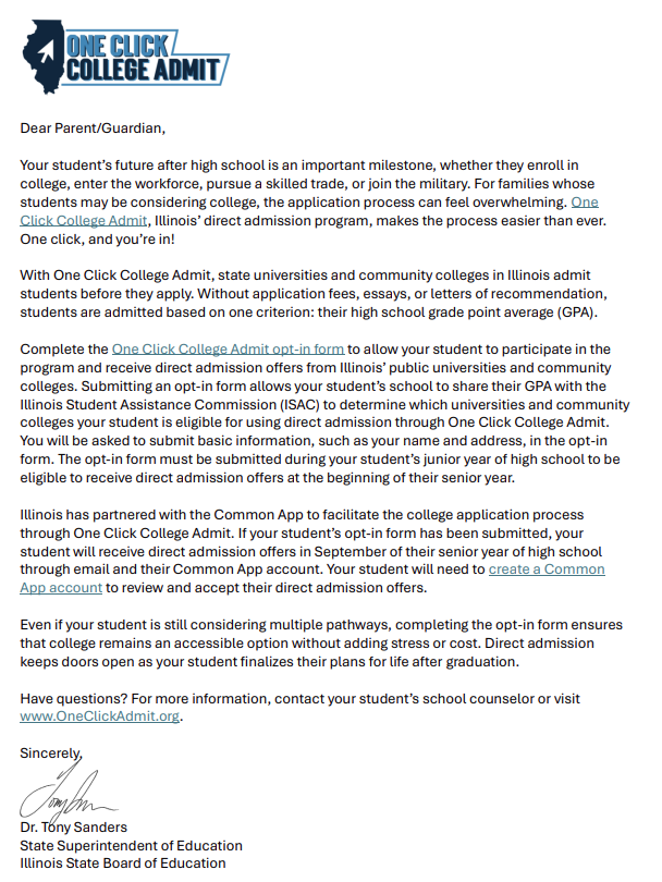 one click college admit