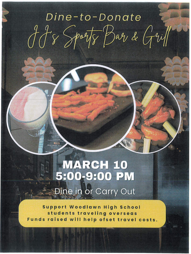 JJ's Fundraiser Flyer