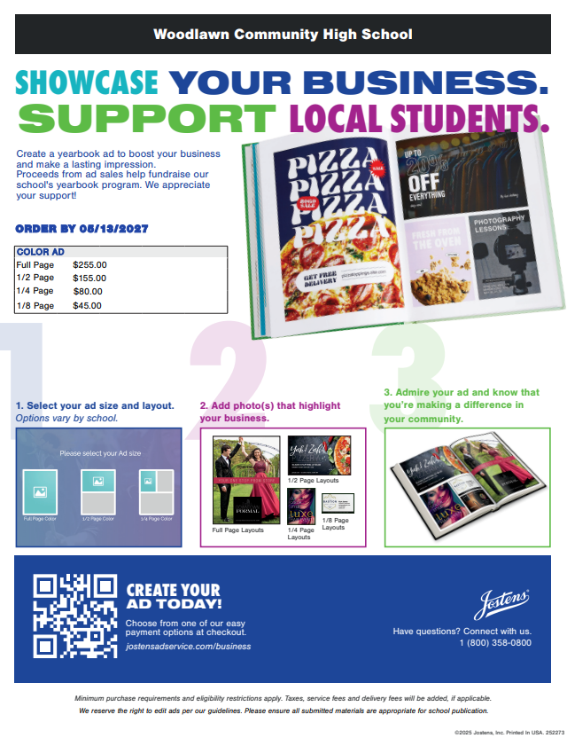 yearbook advertisement flyer