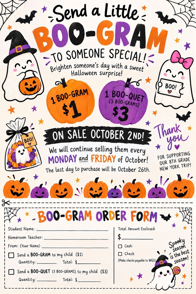 Boo-Gram Order Form