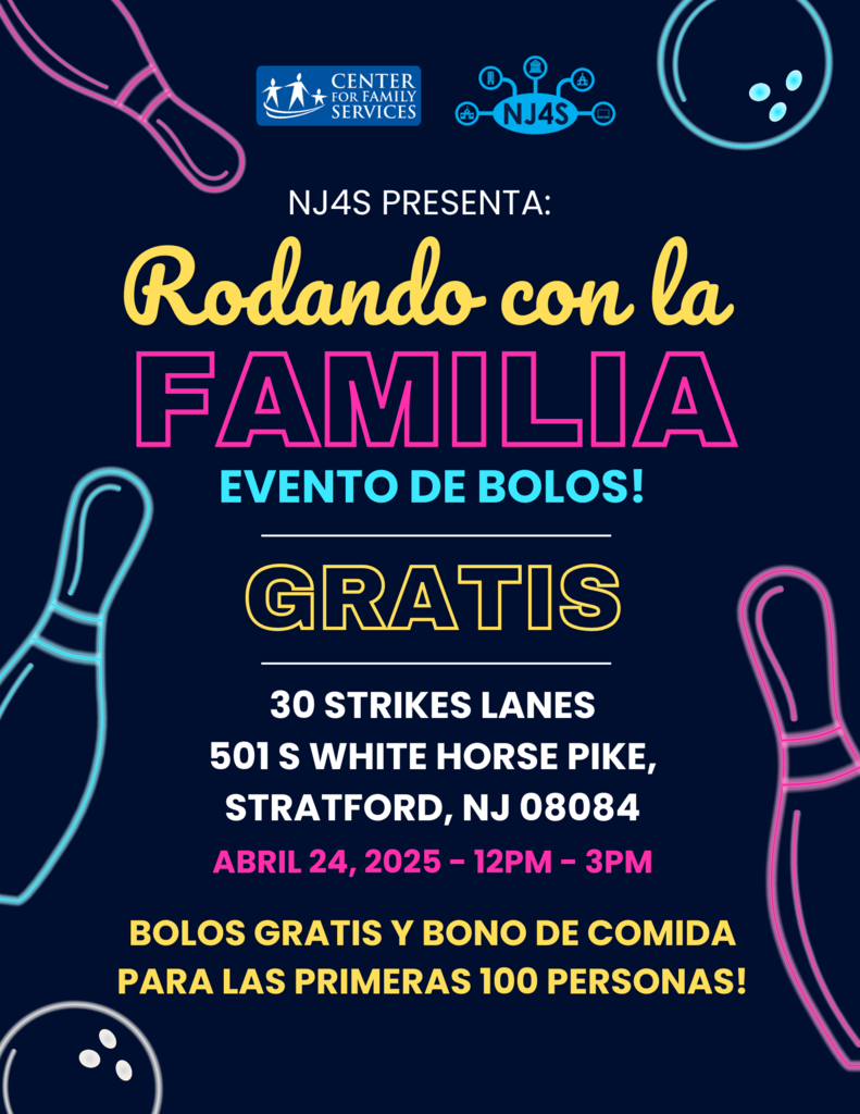 dark blue background free bowling event flyer spanish