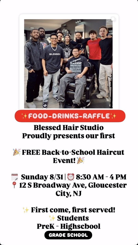 barbers posing in a barber shop promoting back to school haircuts