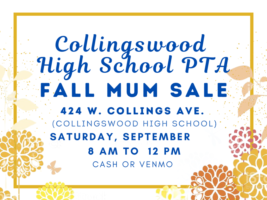 Collingswood PTA mum sale flyer