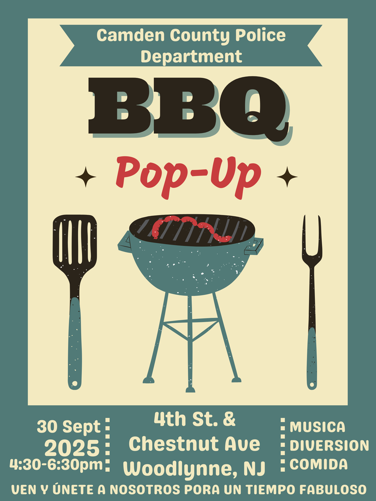 Camden County Police BBQ 30 Sept 430 - 630 pm spanish