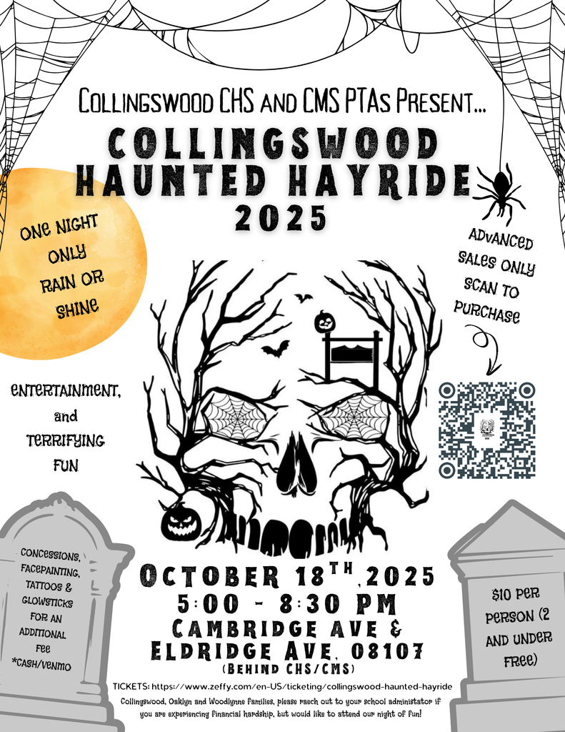Haunted hay ride flyer