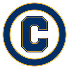 Blue C with a circle around it