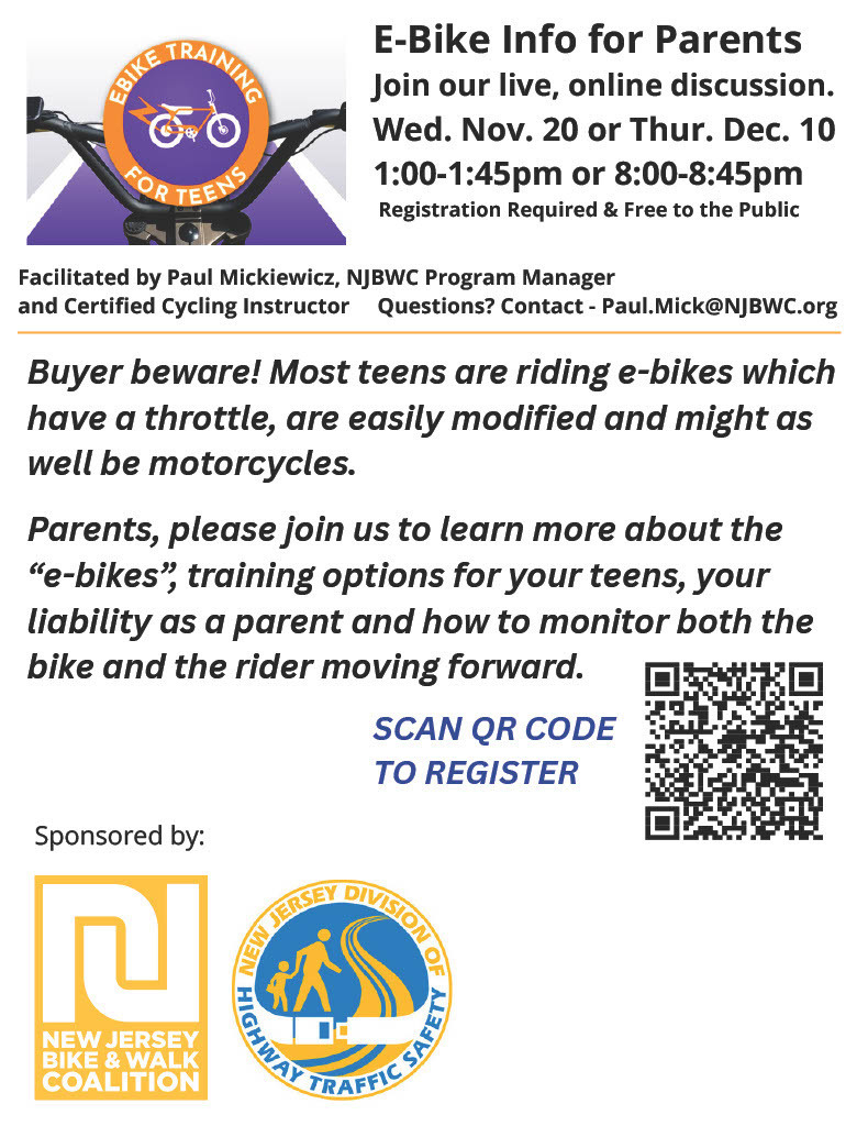E Bike info for parents