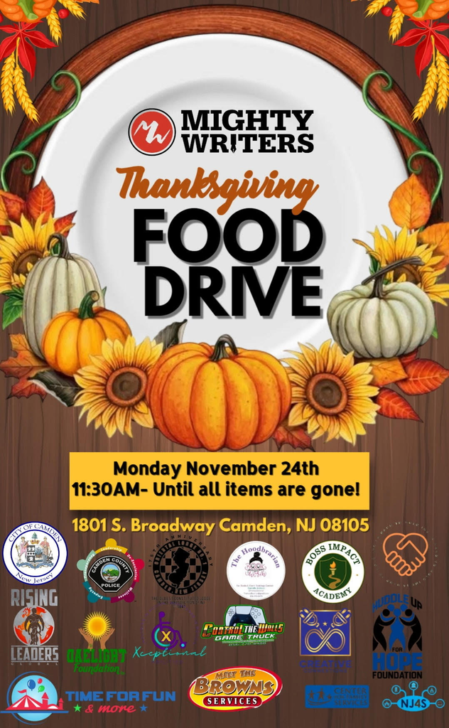 thanksgiving food drive pumpkin flyer