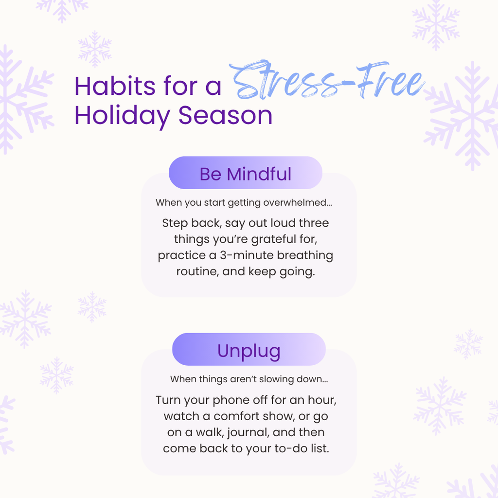 mindful tips for stress free holiday