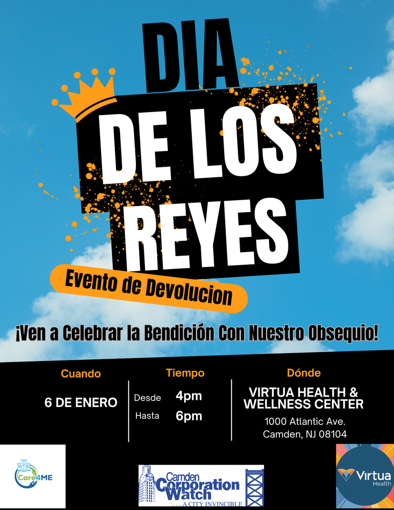 three kings day jan 6th 4p-6p at virtua health center spanish