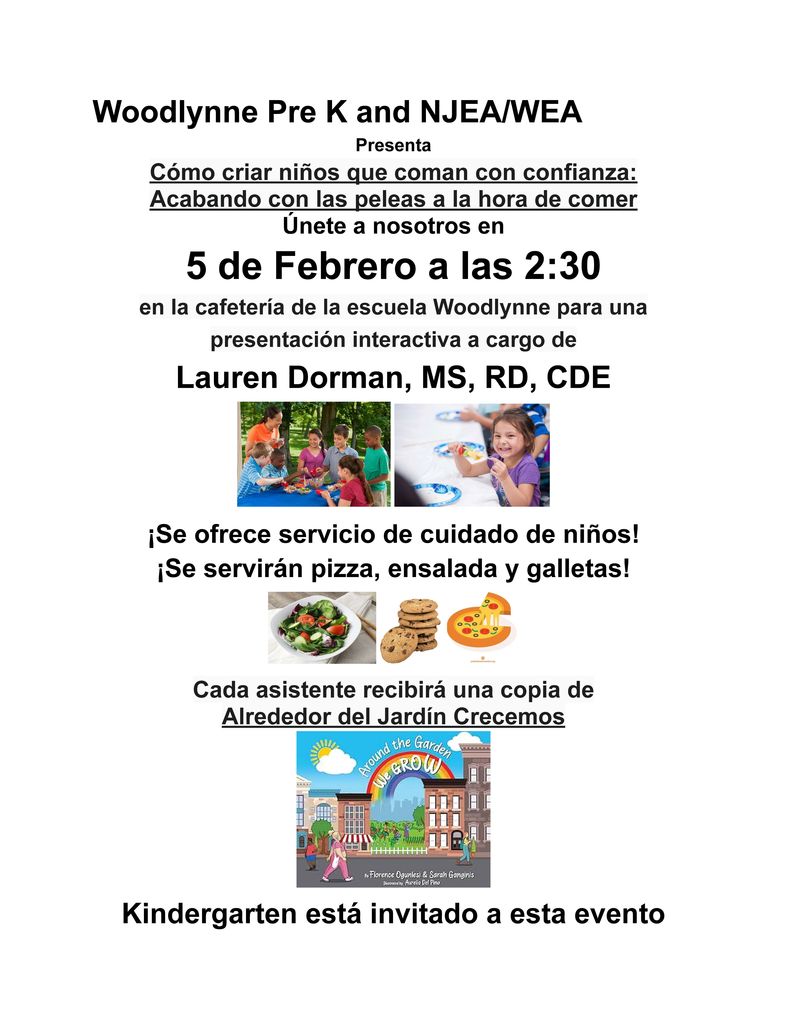 preschool community flyer workshop in spanish