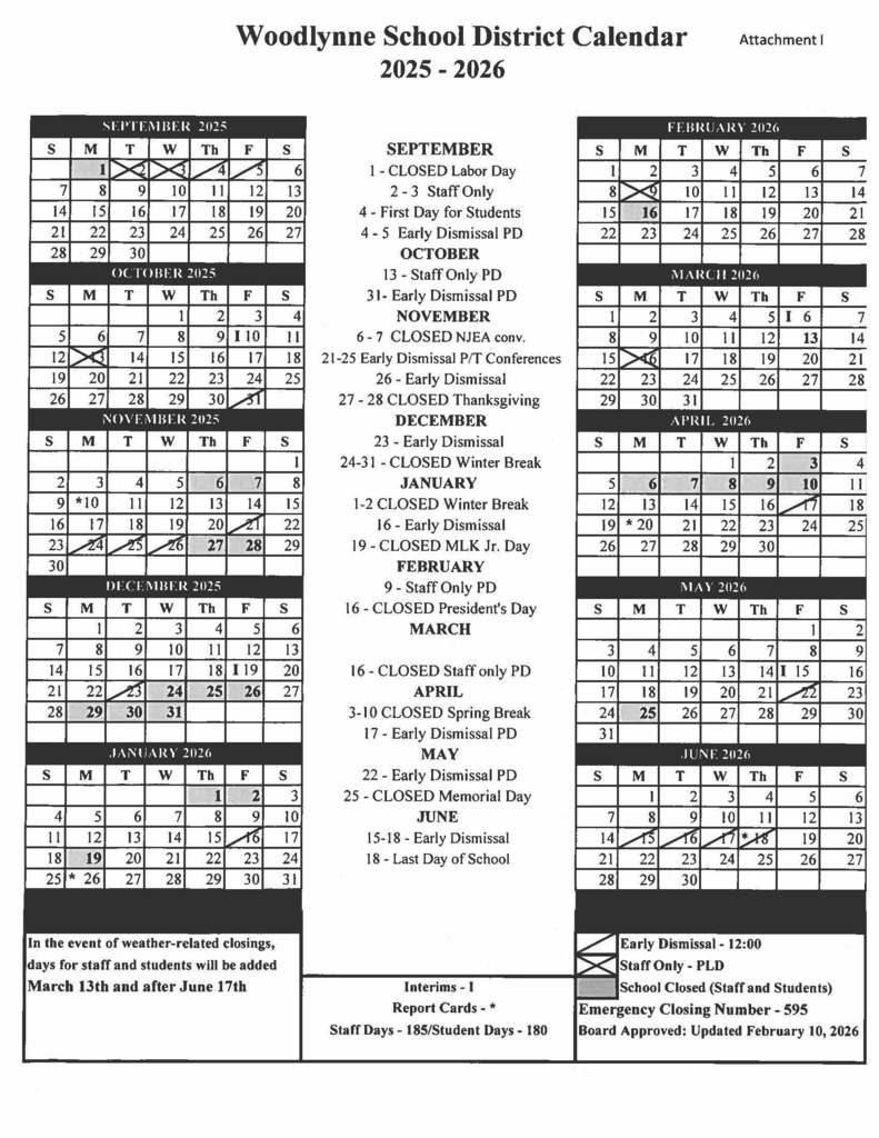 Revised Calendar