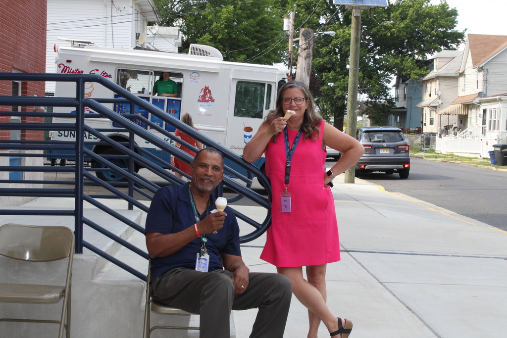 Our administrators enjoying a cone 