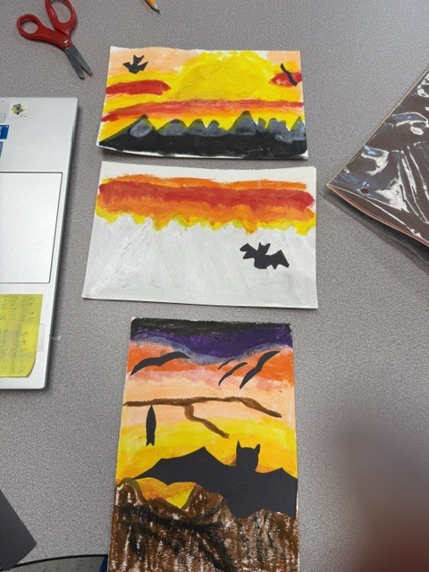 artwork with bat