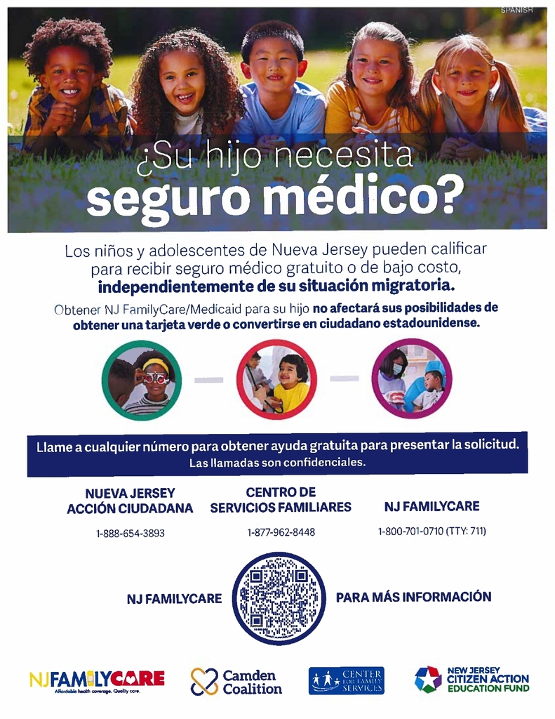 Does your child need health insurance? phone numbers and information to help scan the QR code
