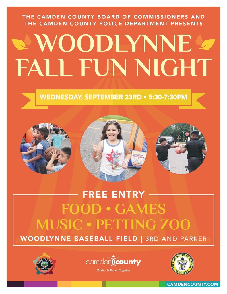 orange background woodlynne fall fun night wed sept 23 530 - 730 food games music petting zoo