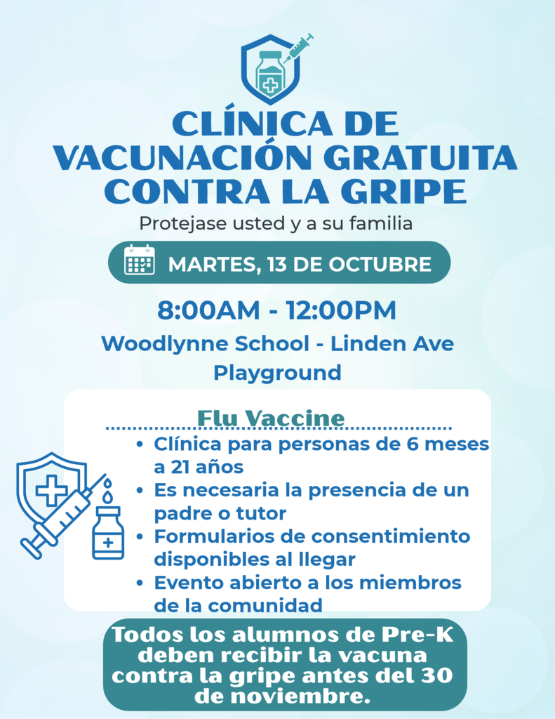 flu clinic tuesday october 13 6mos to 21yrs parent must be present open to community preschool needs flu shot before nov 30